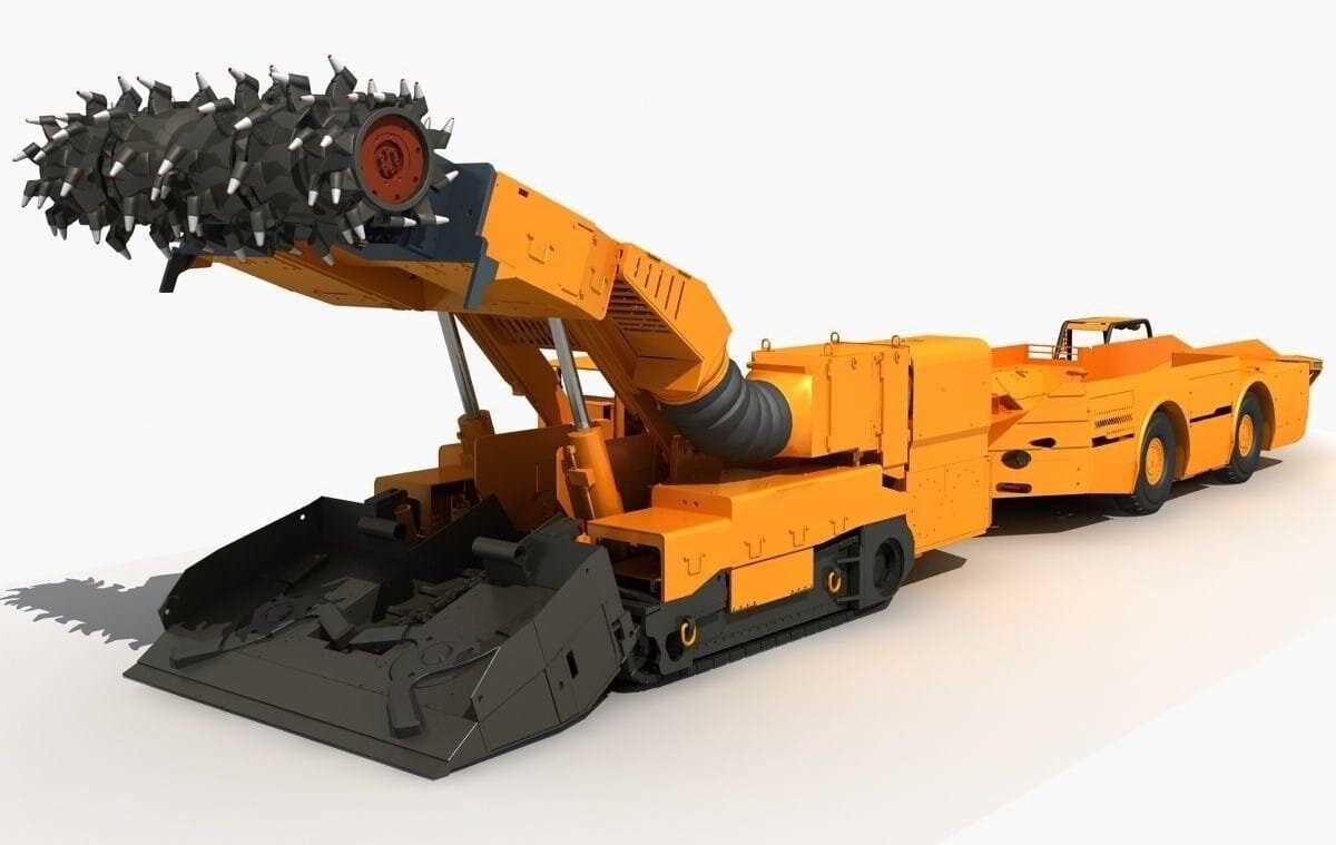 continuous miner schematic diagram
