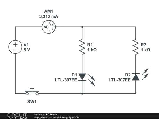led diode circuit diagram