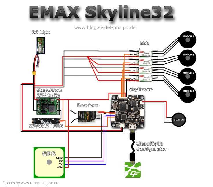 racing drone schematic diagram