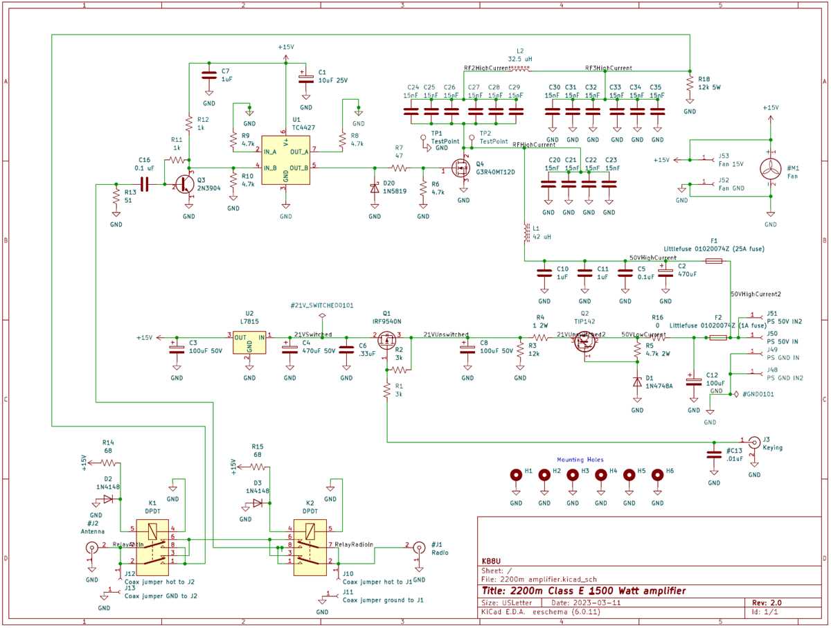 high power amplifier schematic diagram