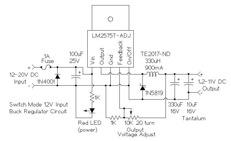 buck regulator circuit diagram