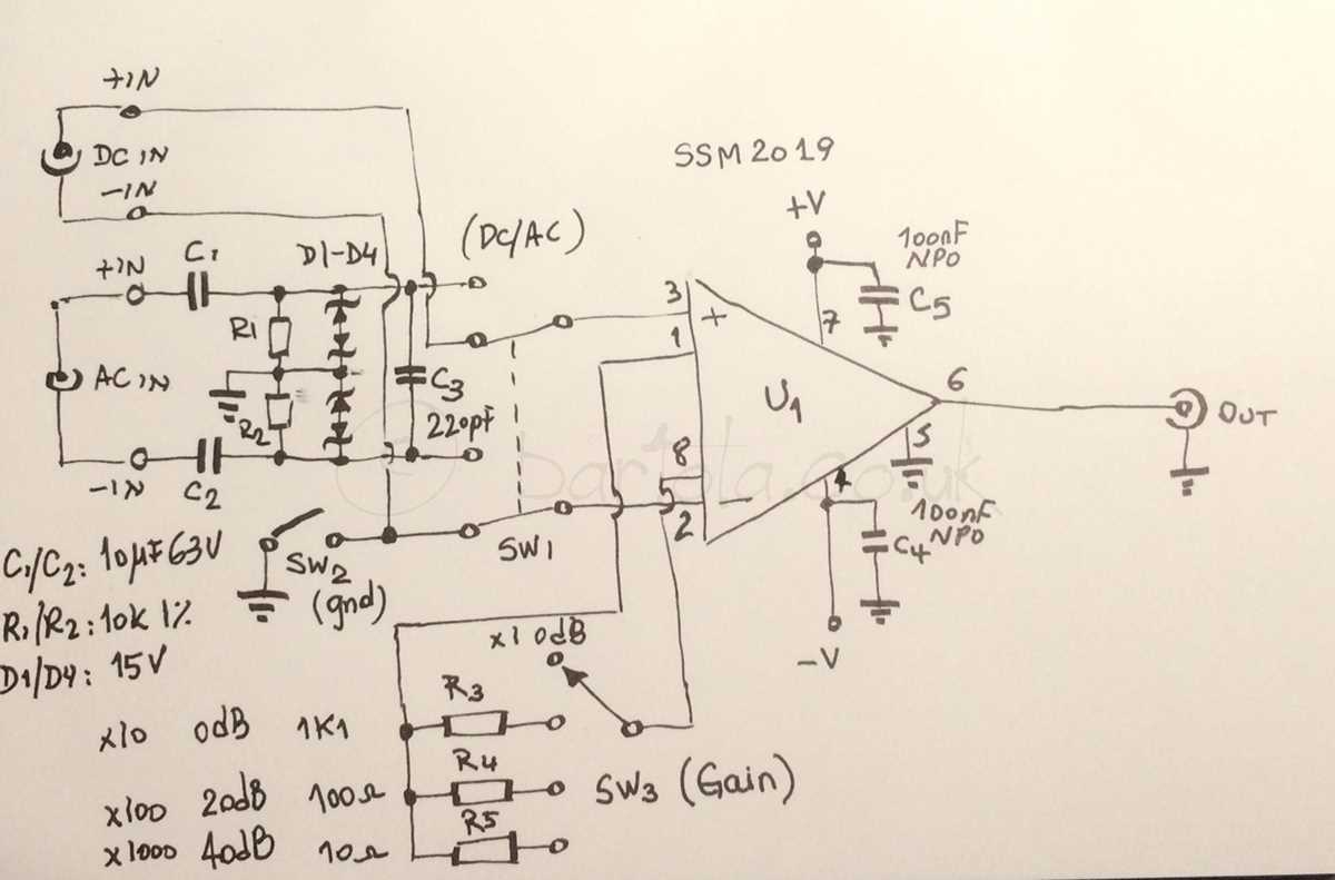 buffer amplifier schematic diagram