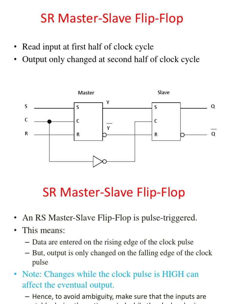 master slave flip flop circuit diagram