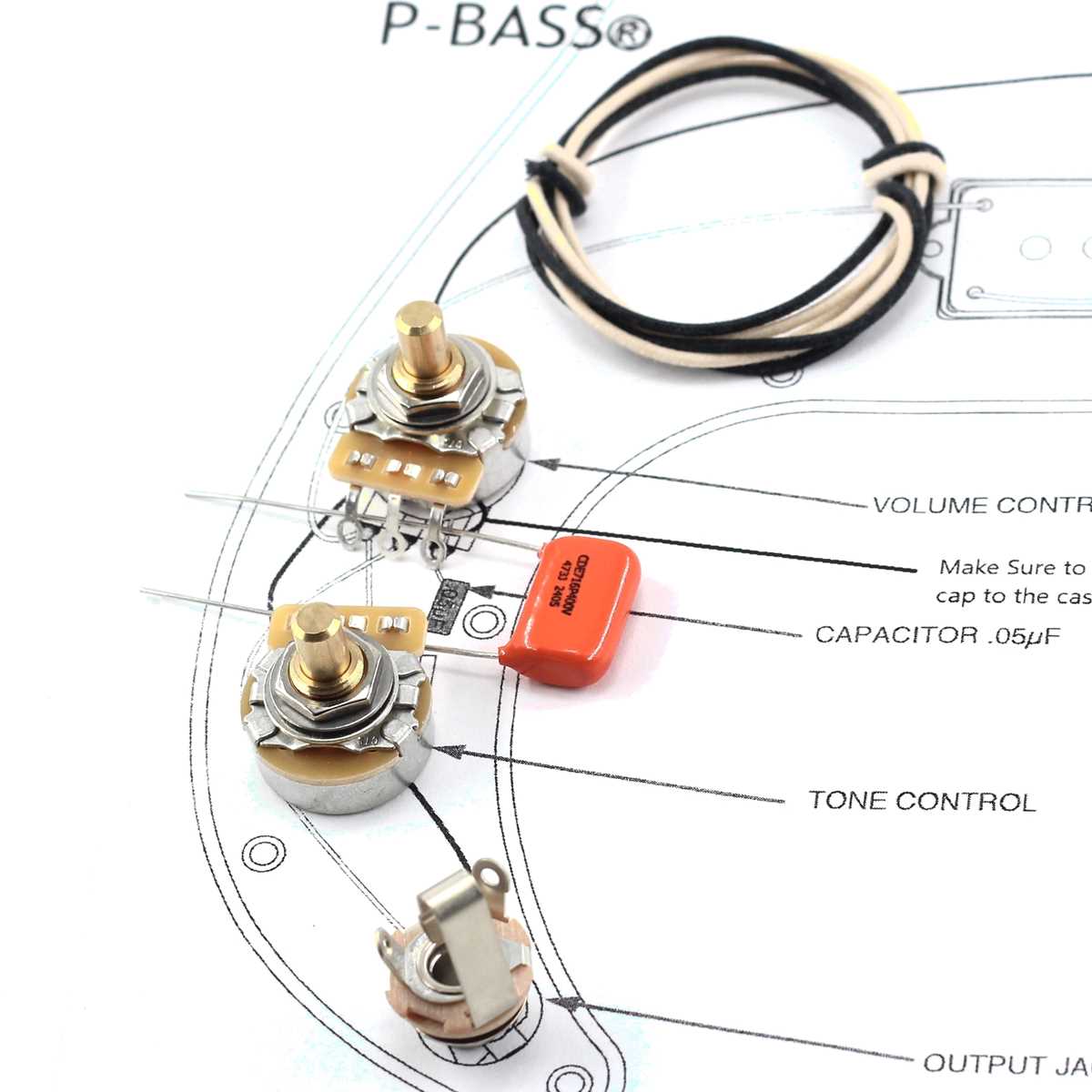 fender p bass wiring diagram