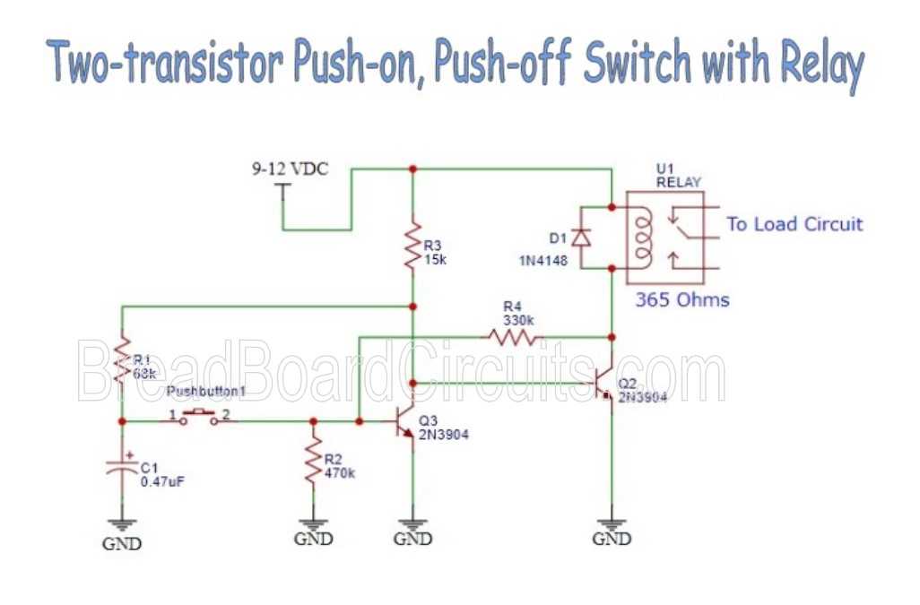 push button schematic diagram