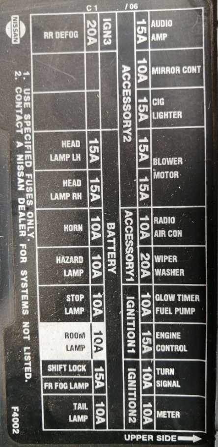 1996 nissan pickup radio wiring diagram