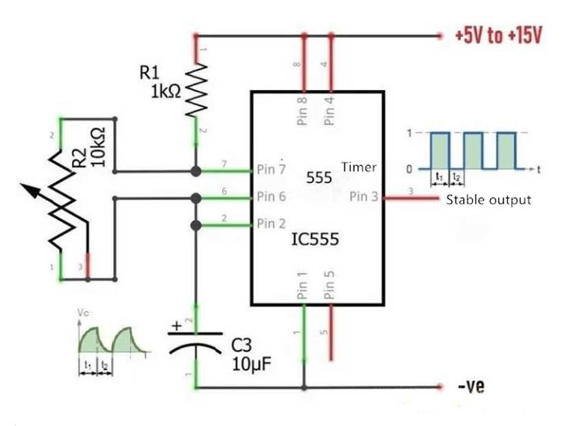 blinking circuit diagram