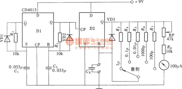 capacitance meter circuit diagram