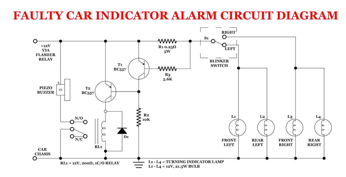 car alarm circuit diagram