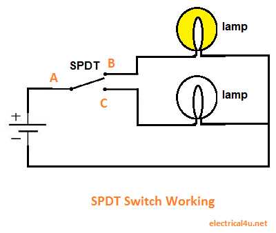 single pole double throw switch wiring diagram