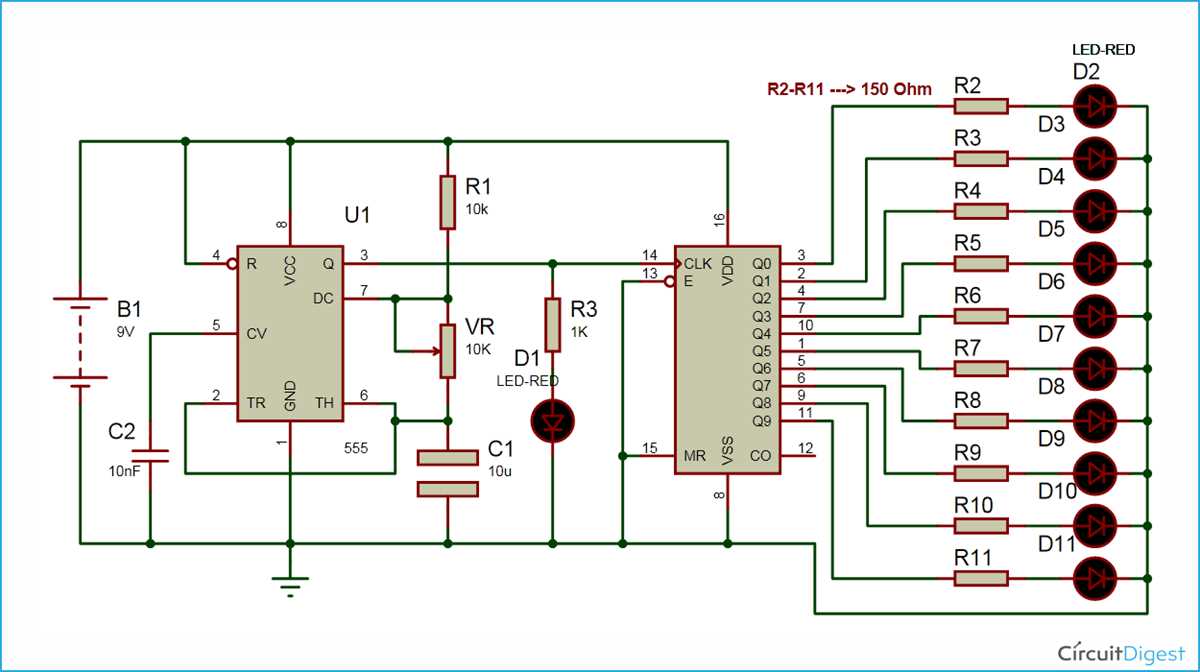 cd4017 ic circuit diagram cd4017 ic circuit diagram