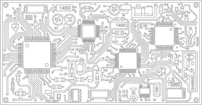 printed circuit board schematic diagram