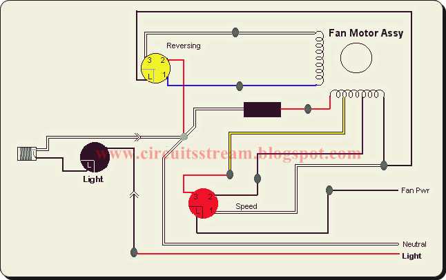 ceil fan wiring diagram