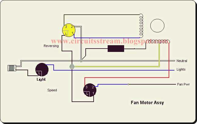 ceiling fan capacitor wiring diagram