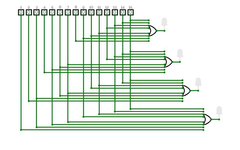 16 to 4 encoder circuit diagram