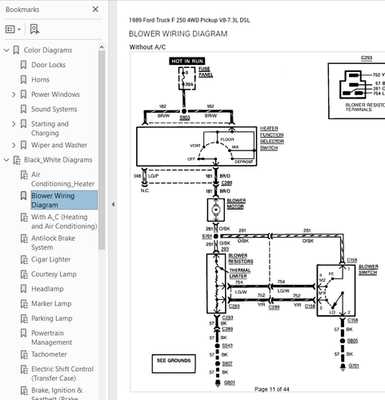1989 ford f250 radio wiring diagram