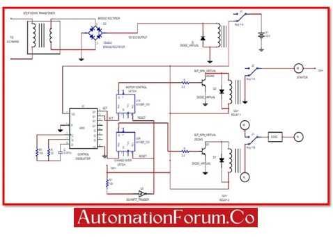 changeover circuit diagram