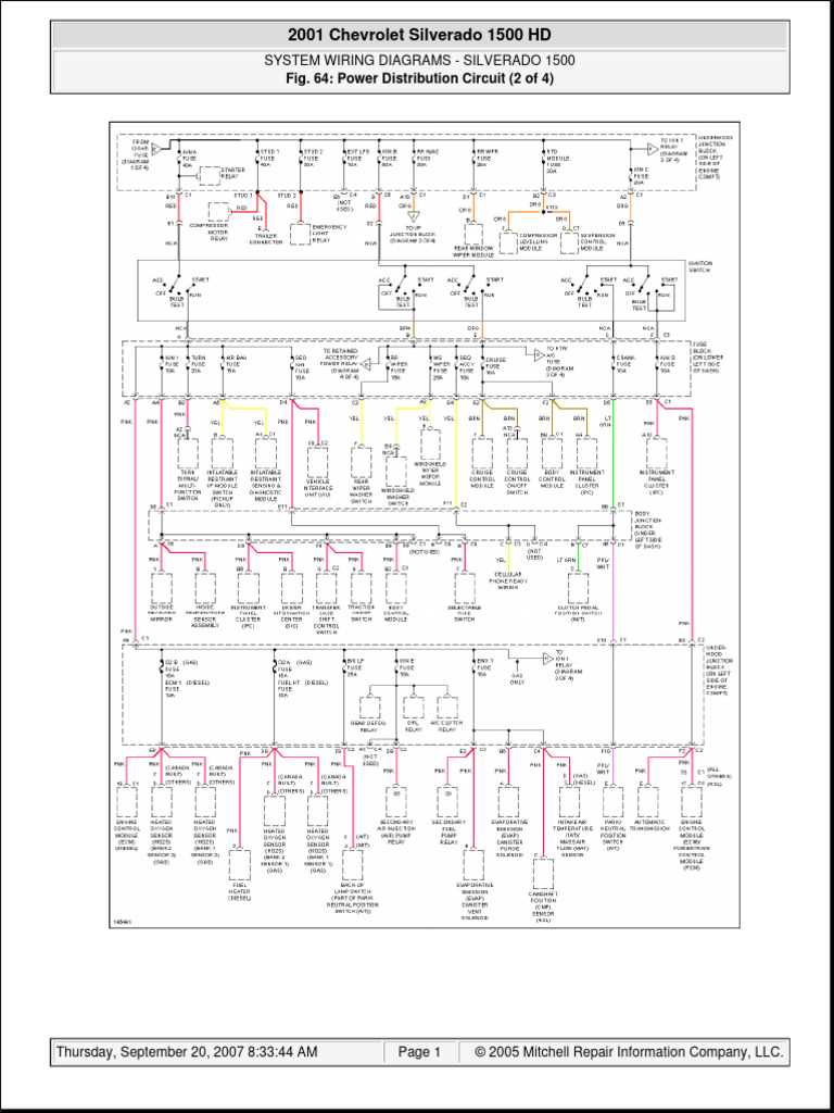 chevrolet silverado wiring diagrams chevrolet silverado wiring diagrams