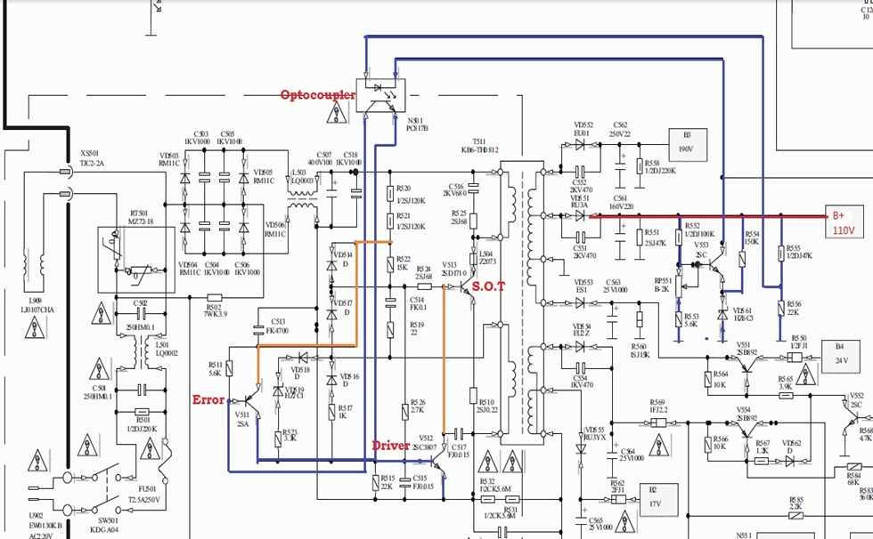 china crt tv schematic diagram