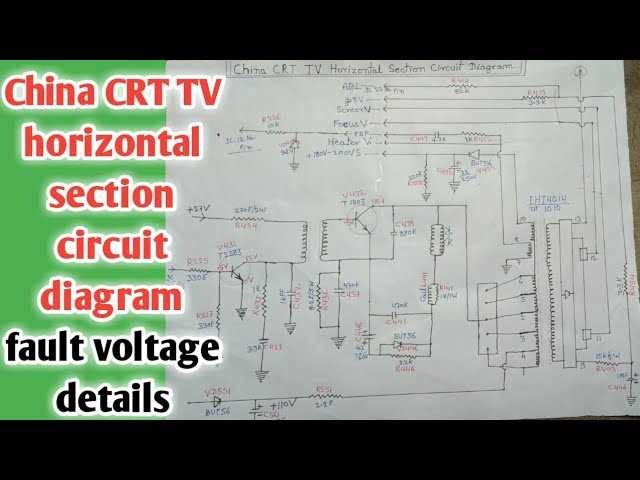 china crt tv schematic diagram