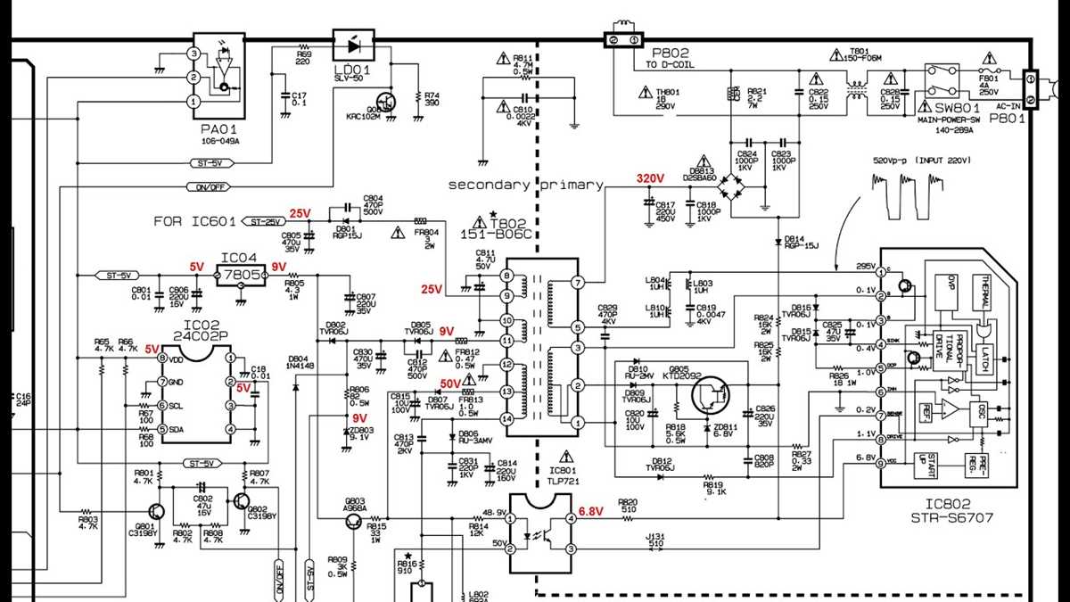 china crt tv schematic diagram