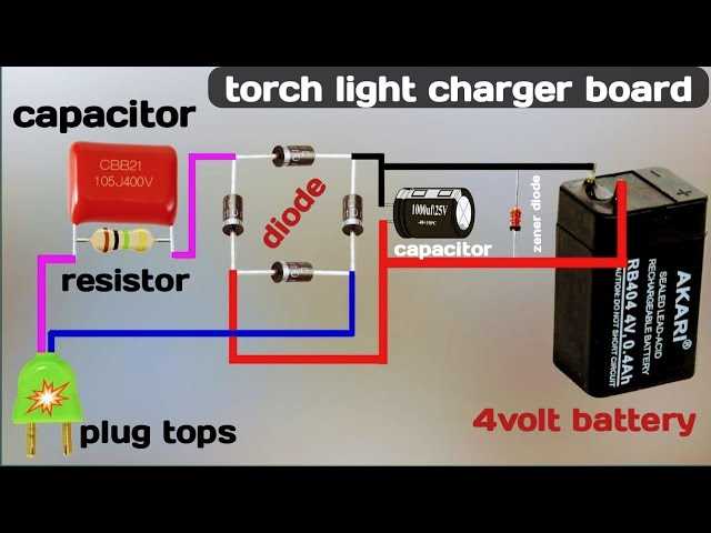 china rechargeable torch light circuit diagram