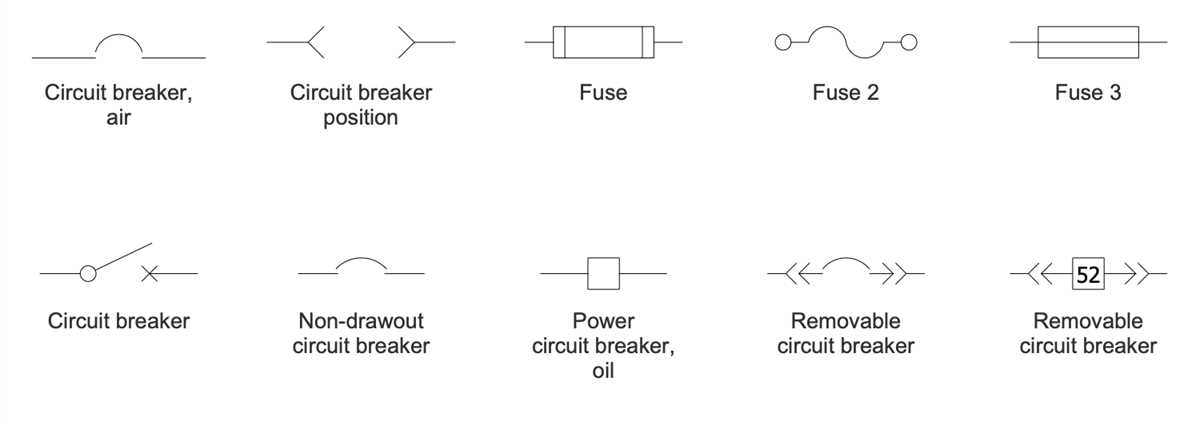 circuit breaker symbol in single line diagram