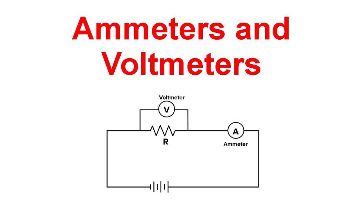 circuit diagram ammeter voltmeter