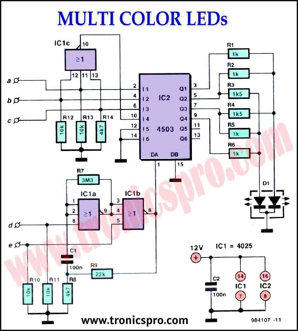 circuit diagram for led