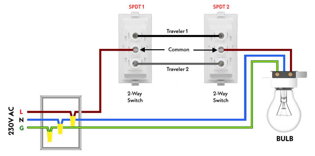 circuit diagram for two way switch circuit diagram for two way switch