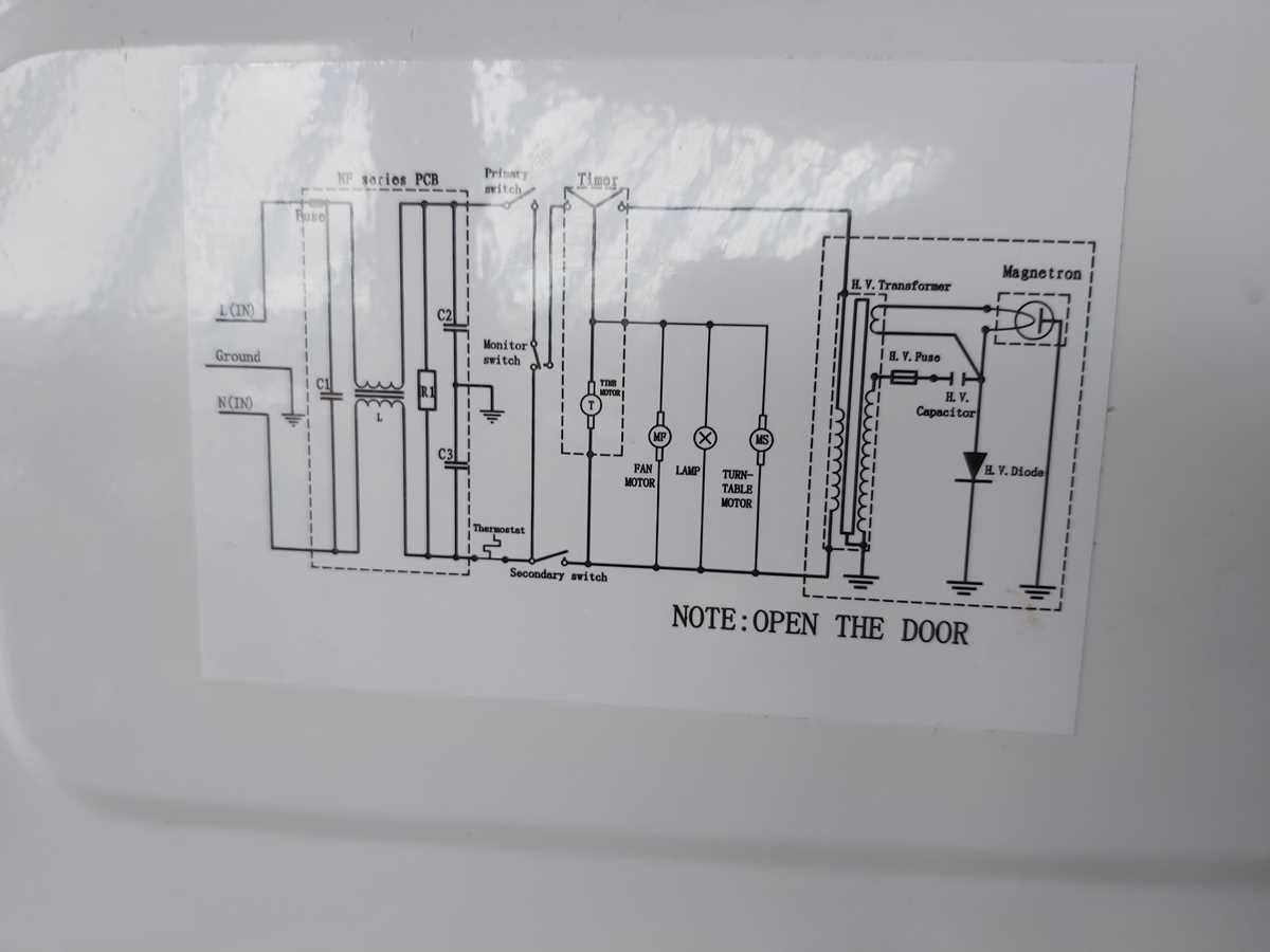 circuit diagram of a microwave