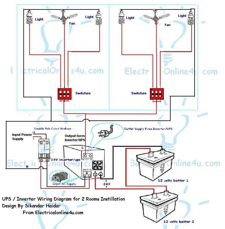 circuit diagram of a ups
