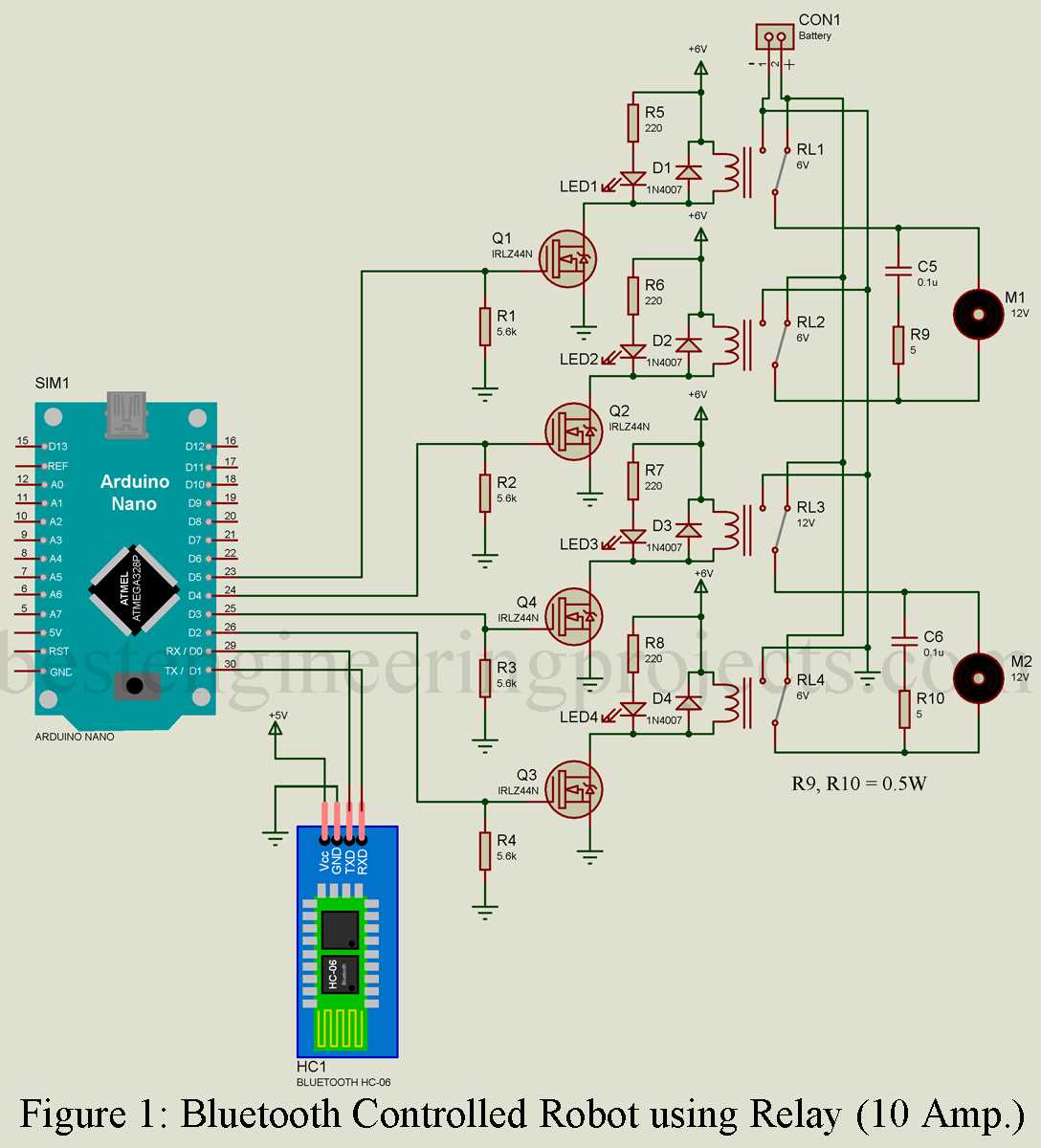 circuit diagram of bluetooth device