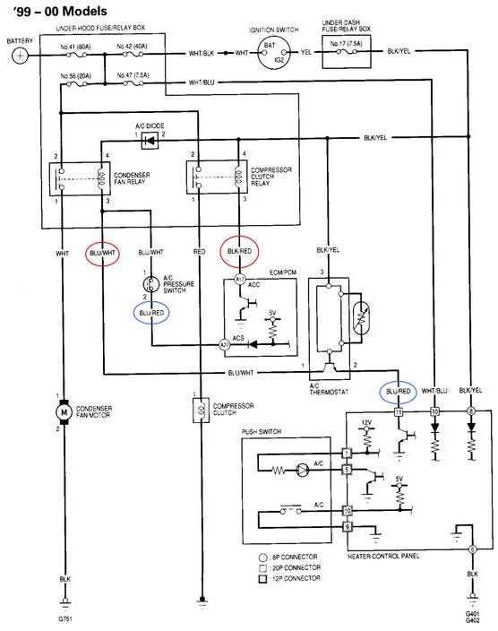 circuit diagram of car aircon