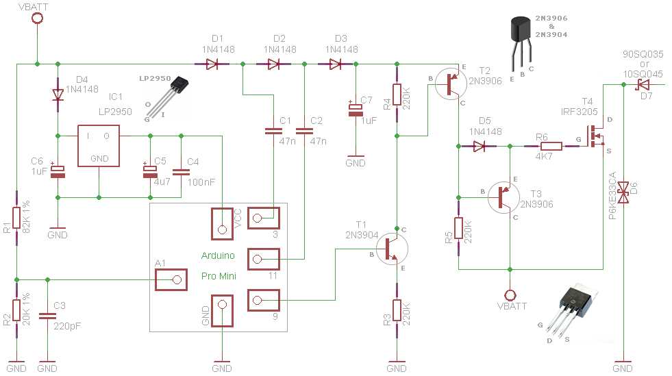 circuit diagram of solar charge controller