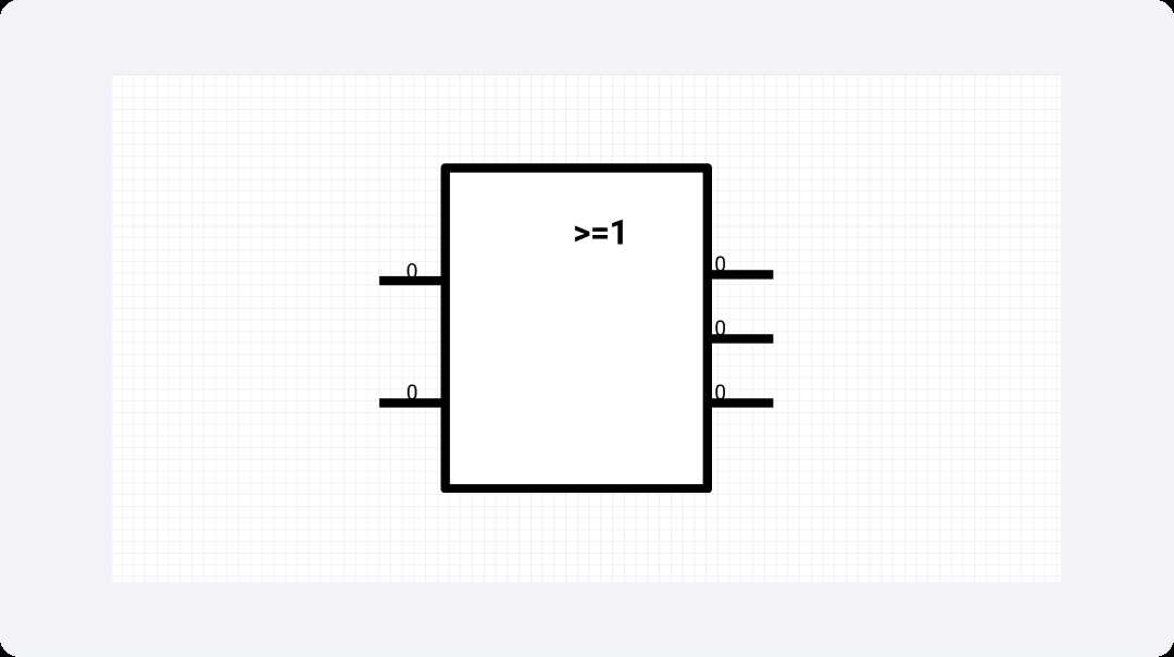 circuit diagram with symbols