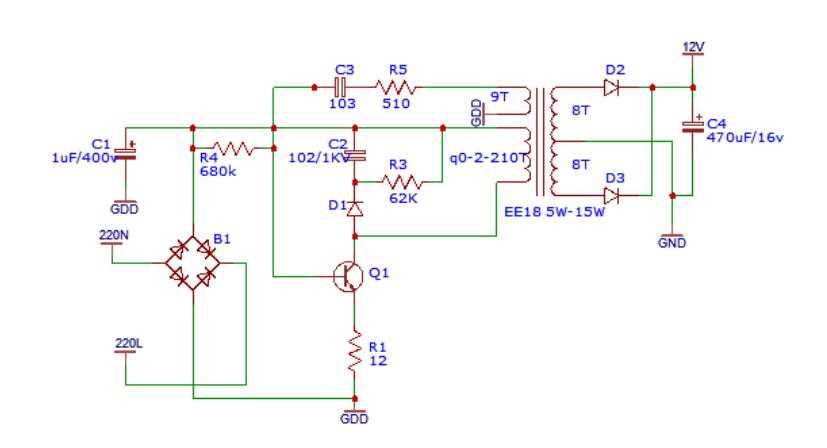 3 phase smps circuit diagram