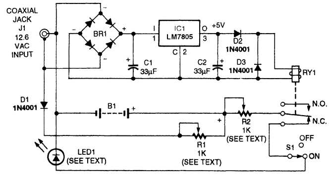 simple led flashlight schematic diagram