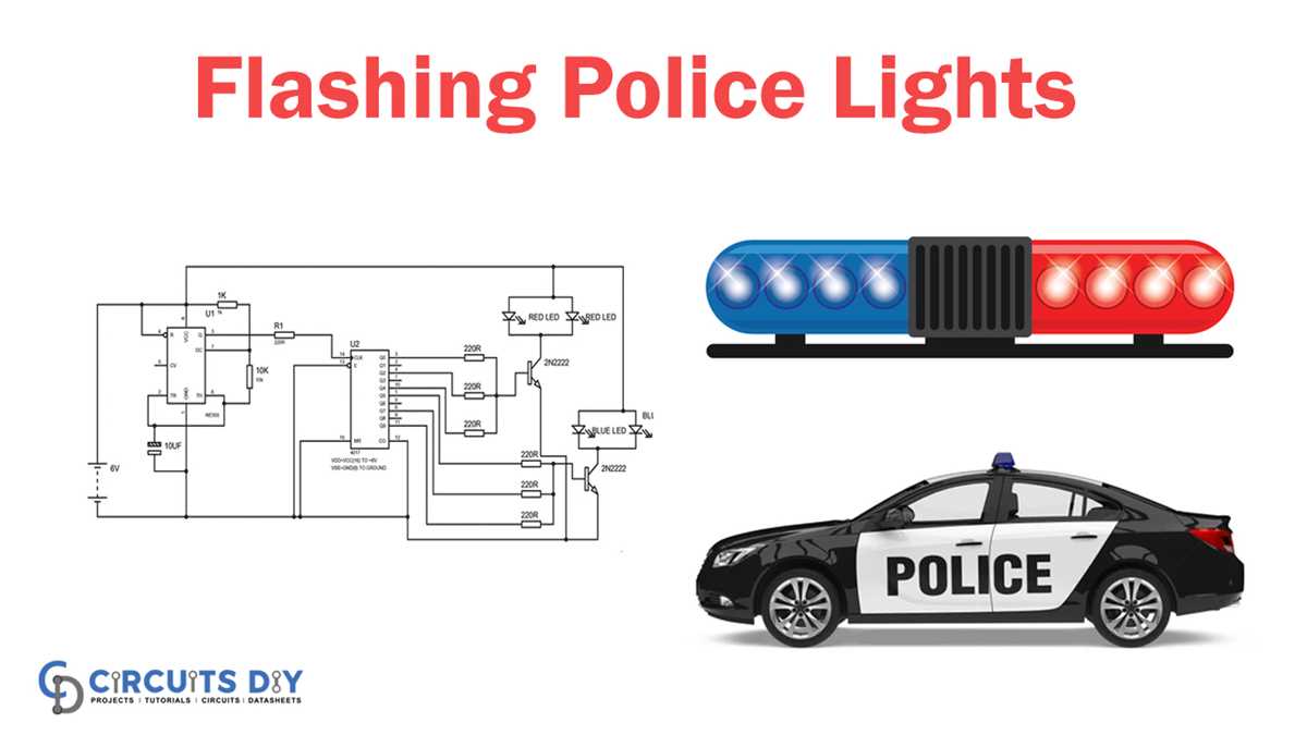 schematic diagram for flashing lights
