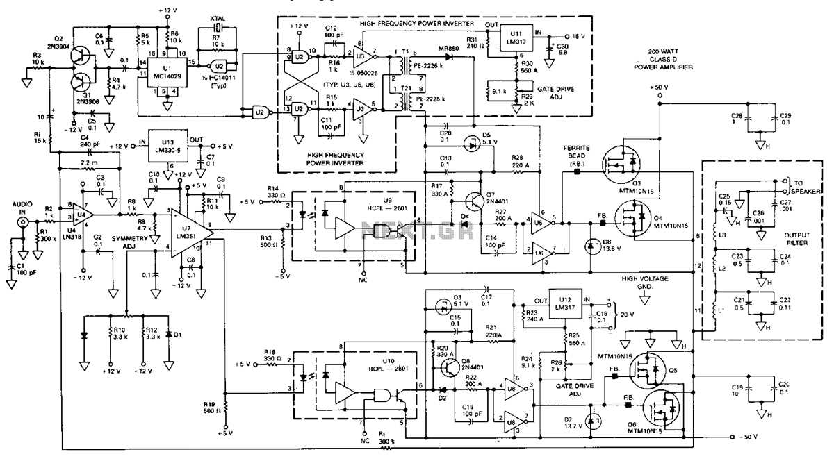 class a power amplifier circuit diagram