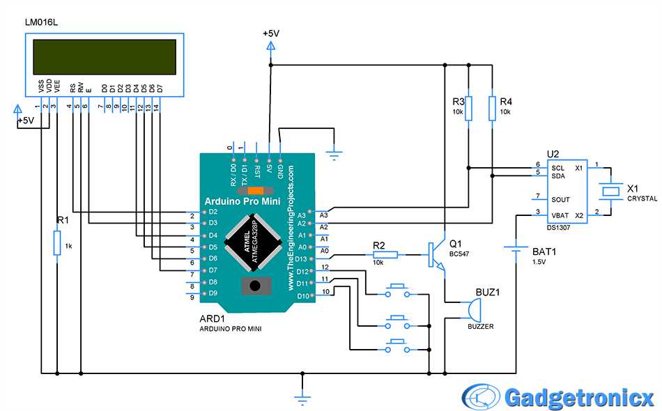 clock schematic diagram
