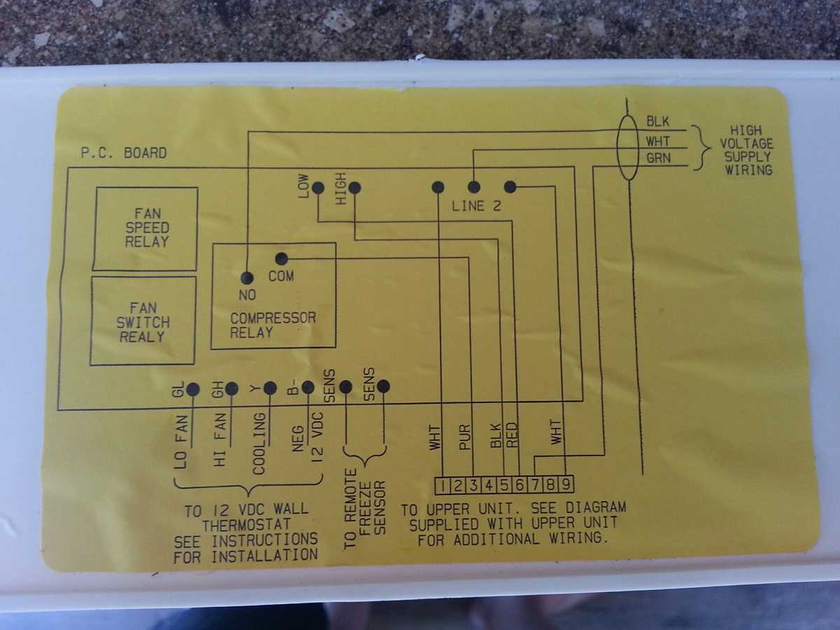 coleman rv thermostat wiring diagram