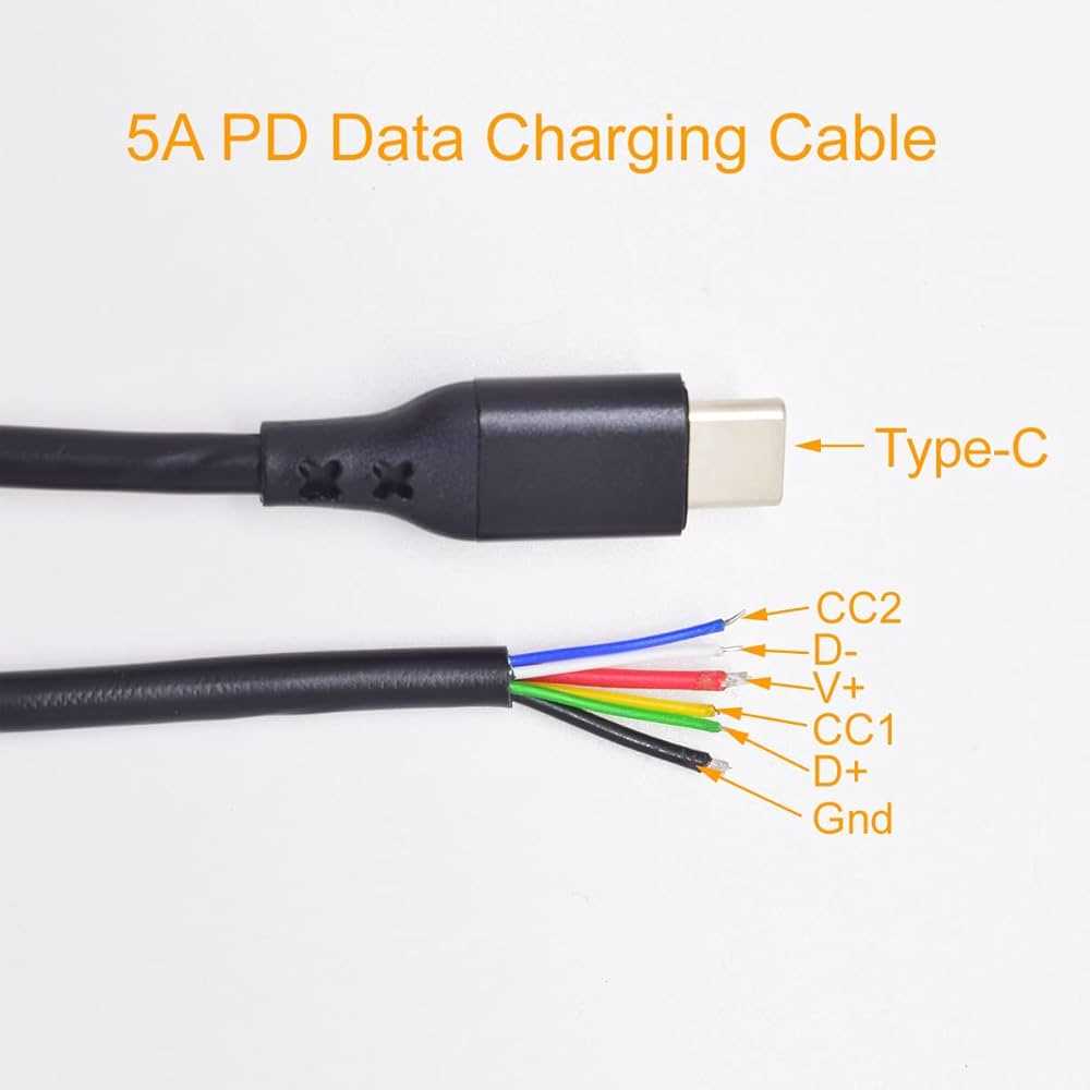 color code type c charger wiring diagram