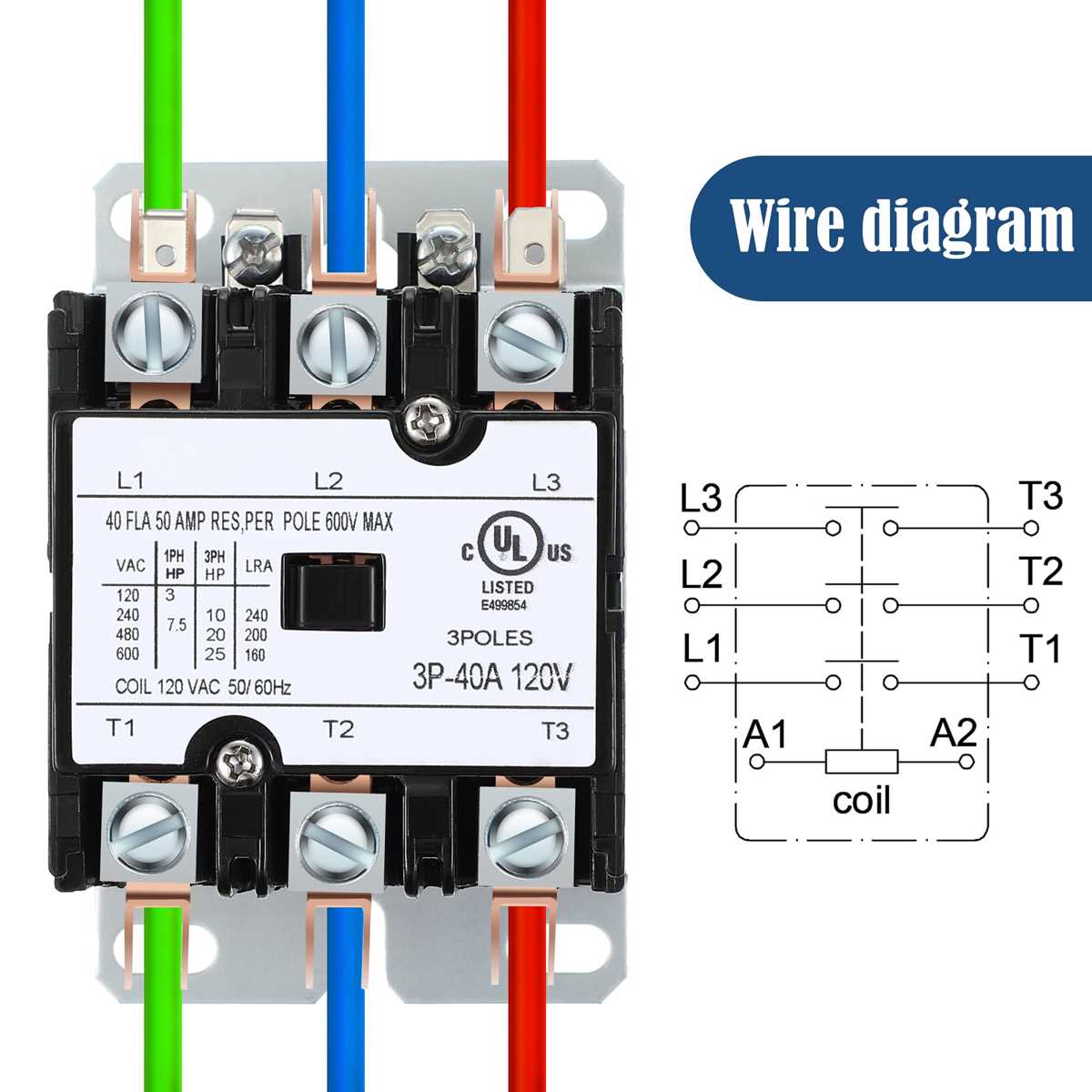 compressor contactor wiring diagram