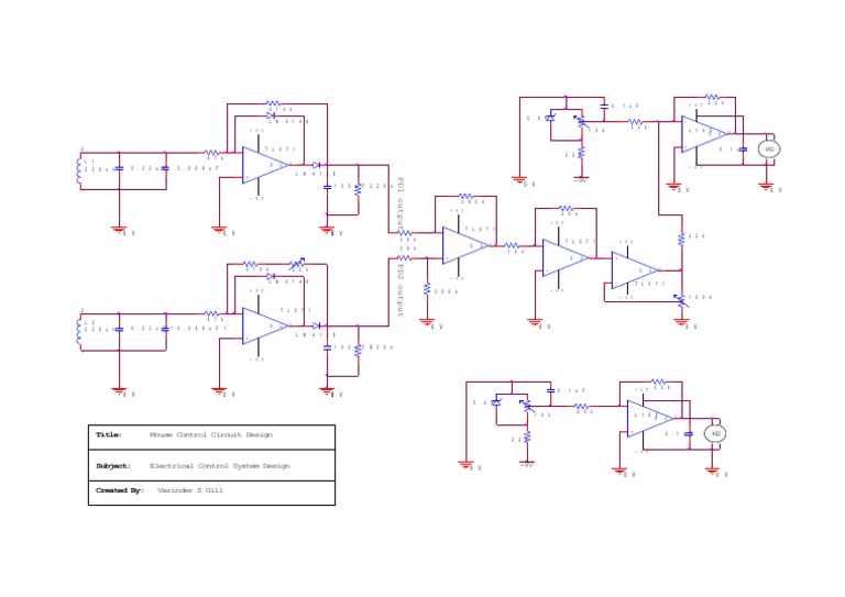 computer mouse schematic diagram