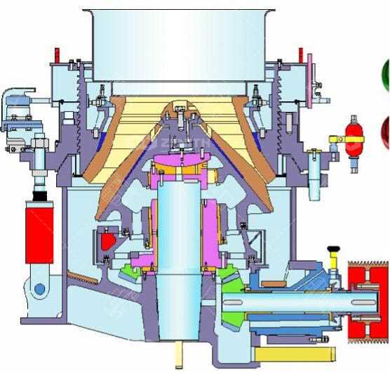 cone crusher schematic diagram