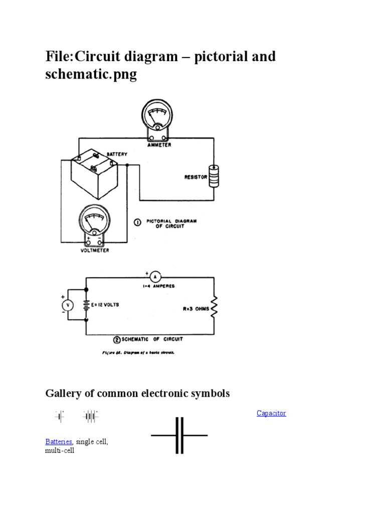 convert the following pictorial to schematic circuit diagrams