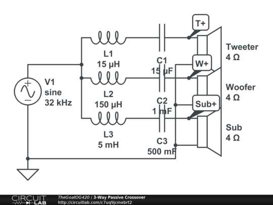 crossover circuit diagram