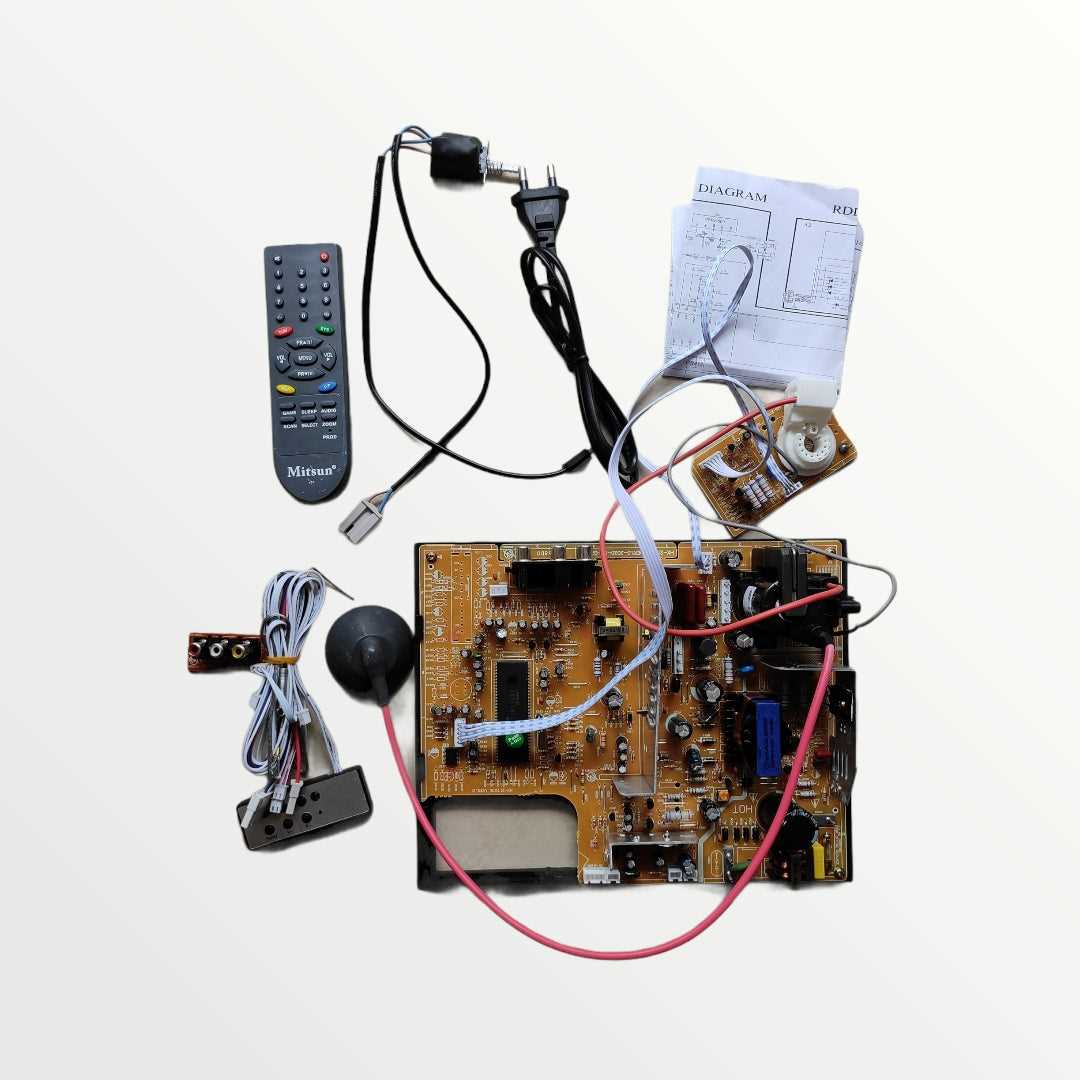crt tv circuit diagram