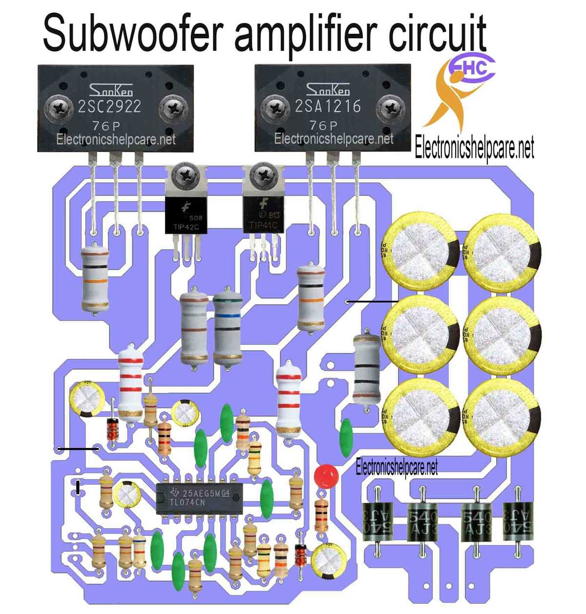 5.1 amplifier schematic diagram